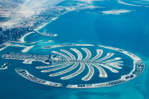 Aerial view of Atlantis The Palm Dubai